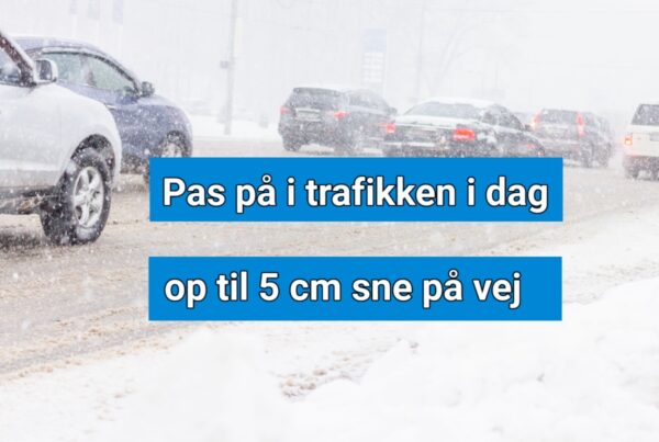 Vinteren viser tænder igen – op til 5 cm sne på vej i dag