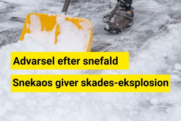 Sneen koster dyrt: Forsikringsselskab melder om voldsom stigning