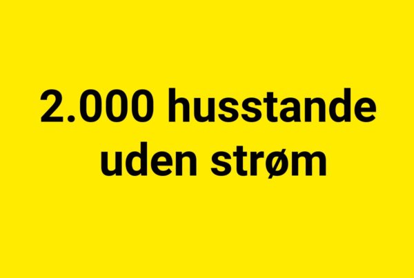2.000 husstande uden strøm