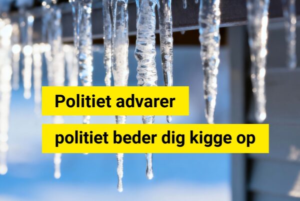 Biler og borgere ramt: Politiet advarer om sne og istapper fra tagene