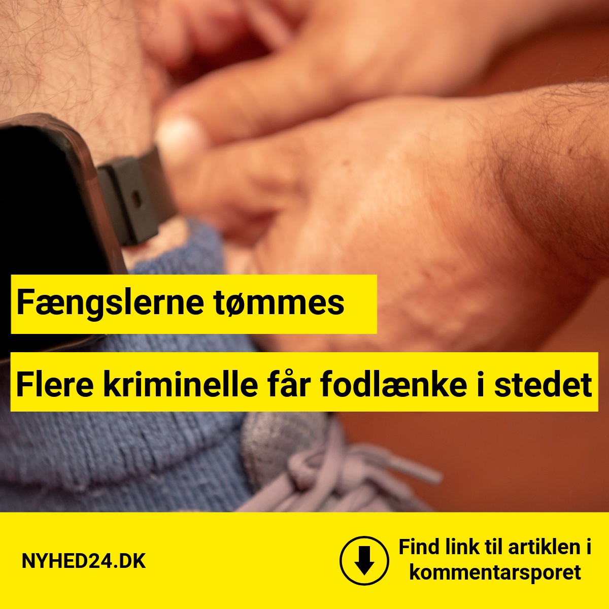 Flere dømte får mulighed for at afsone med fodlænke