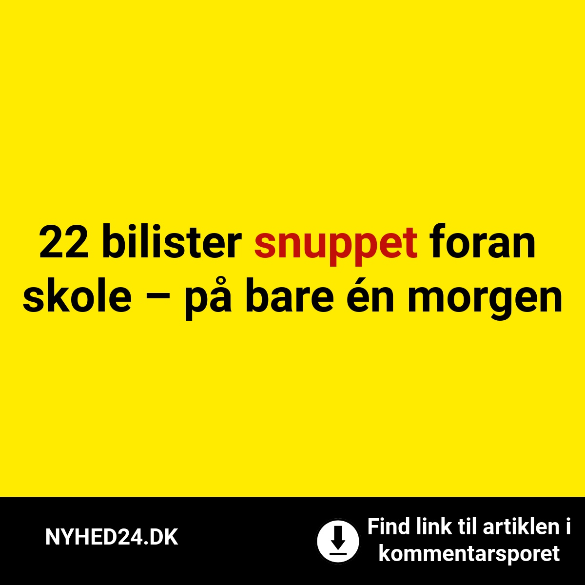 22 bilister snuppet foran skole – på bare én morgen