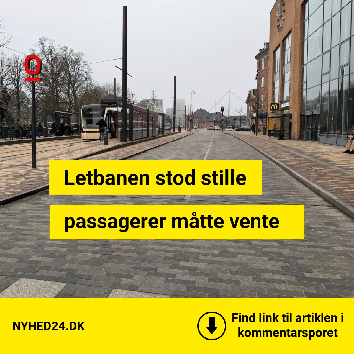 Letbanen afbrudt – mange måtte finde anden transport