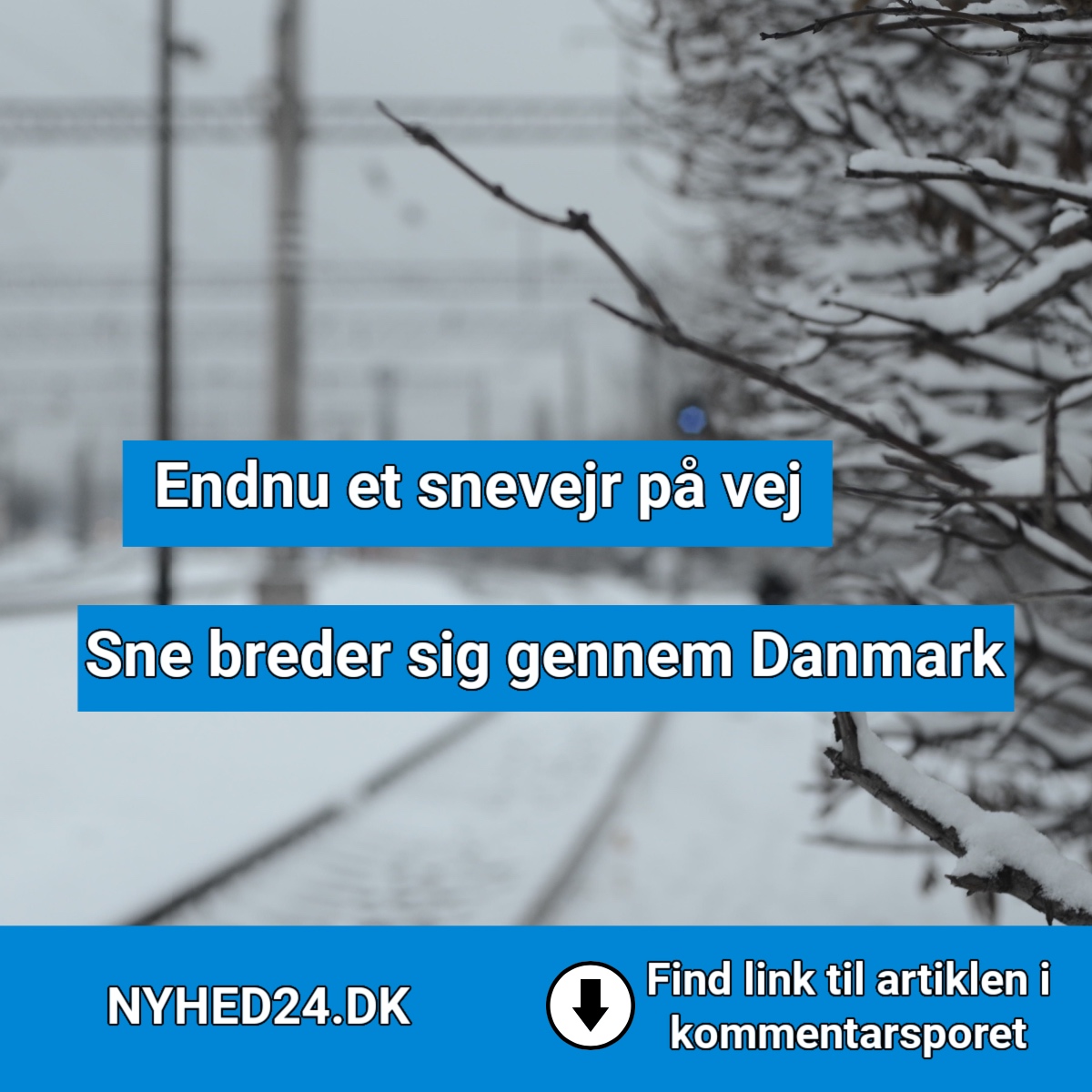 Nyt snevejr på vej flere steder i landet