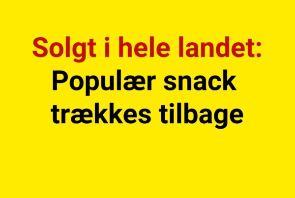 Solgt i hele landet: Populær snack trækkes tilbage