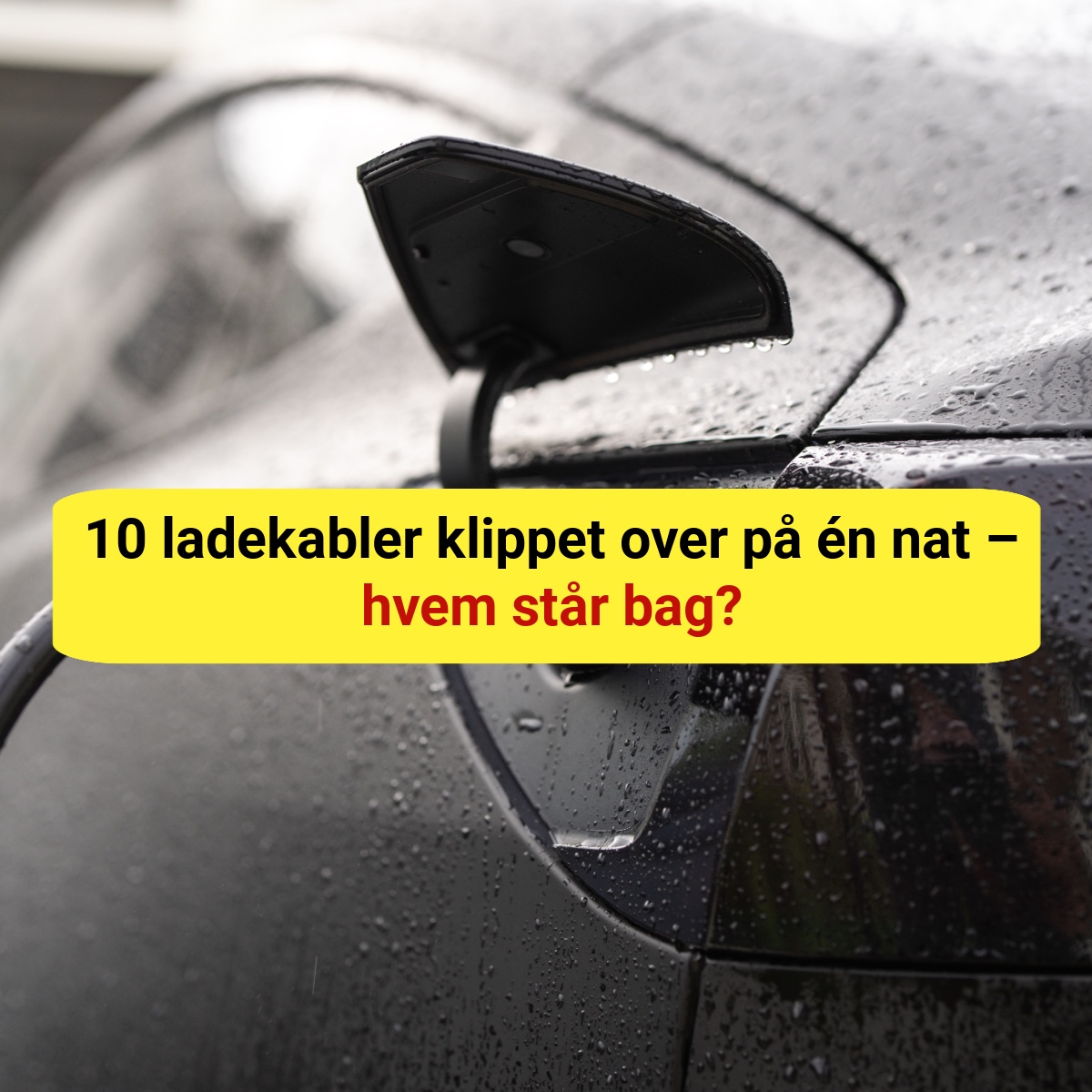 Tyveribølge rammer ladestandere – elbilister efterlades uden strøm