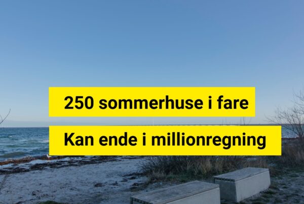 250 sommerhuse i fare – vandet presser sig mod kysten