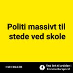 Politi massivt til stede ved skole