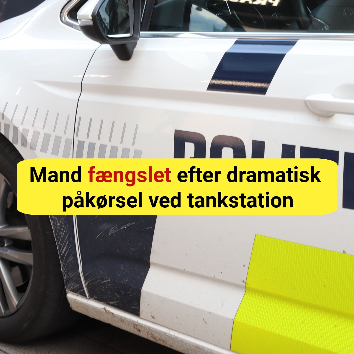 Mand fængslet efter dramatisk påkørsel ved tankstation