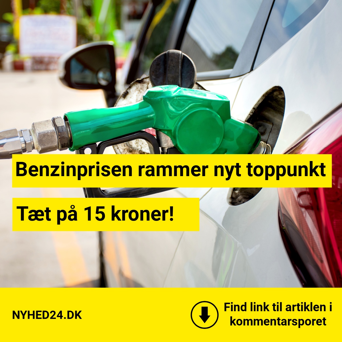 Chok ved standeren: Nu koster benzinen næsten 15 kr. literen!