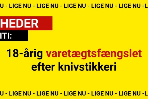 18-årig varetægtsfængslet efter knivstikkeri