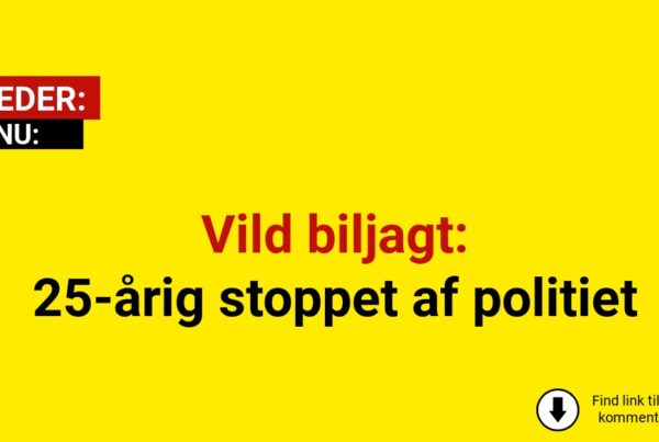 Vild biljagt: 25-årig stoppet af politiet