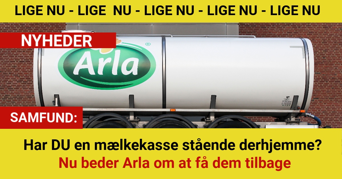 Arla efterlyser forsvundne mælkekasser