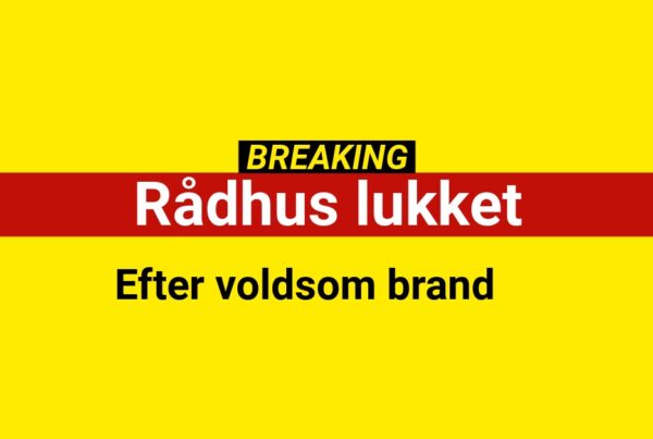 Rådhus og dagtilbud lukket efter voldsom brand
