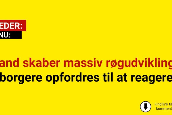 Brand skaber massiv røgudvikling – borgere opfordres til at reagere