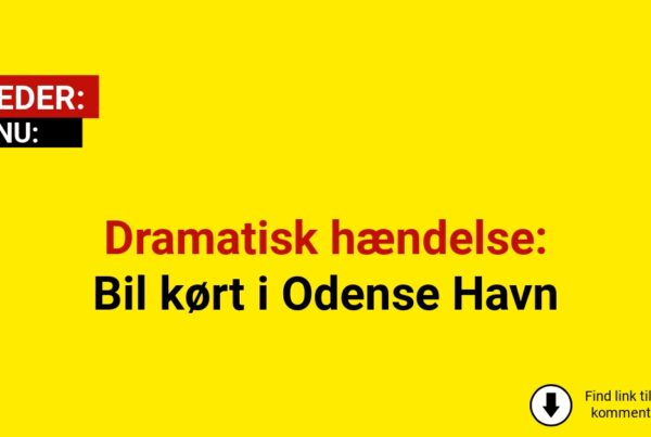 Dramatisk hændelse: Bil kørt i Odense Havn
