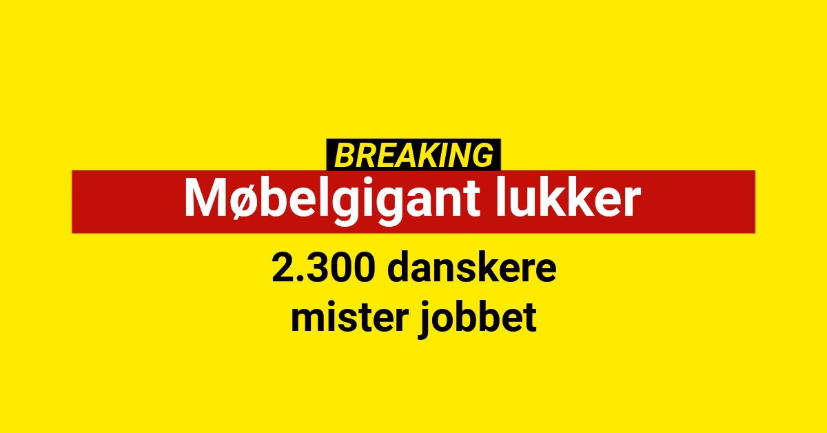 Stor dansk virksomhed drejer nøglen om: Over 2.300 ramt