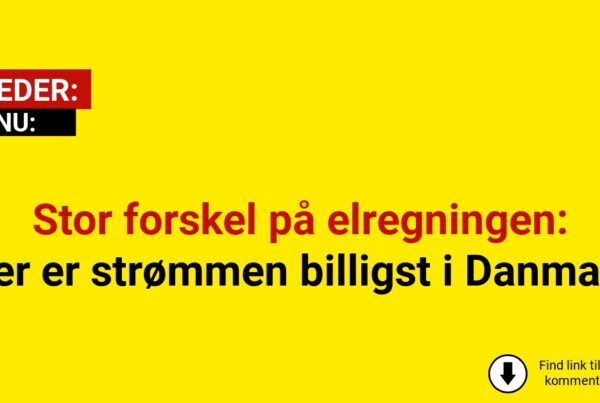 Stor forskel på elregningen: Her er strømmen billigst i Danmark