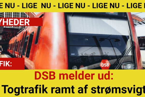 DSB melder ud: Togtrafik ramt af strømsvigt