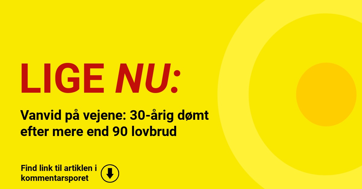 Vanvid på vejene: 30-årig dømt efter mere end 90 lovbrud