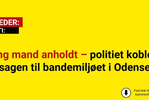 Ung mand anholdt – politiet kobler sagen til bandemiljøet i Odense