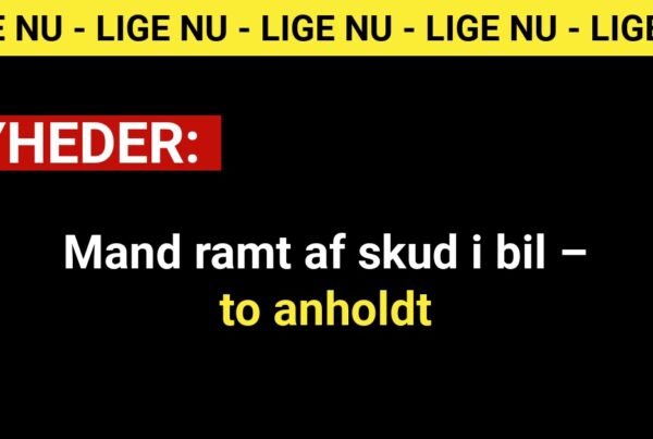 Mand ramt af skud i bil – to anholdt