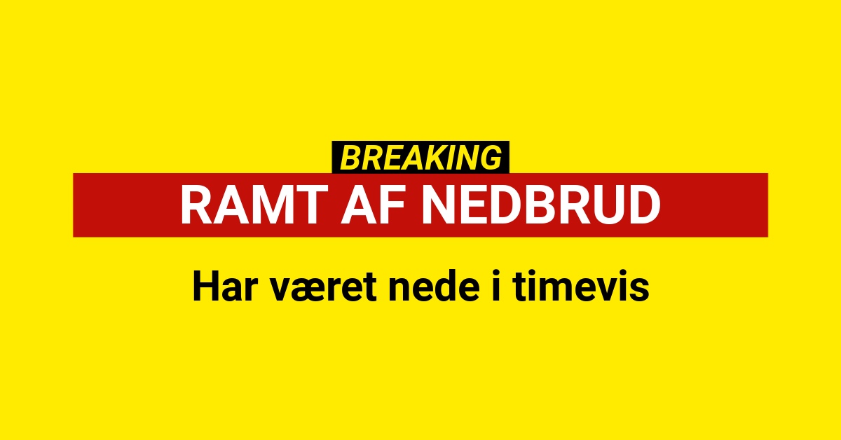 har været nede i timevis