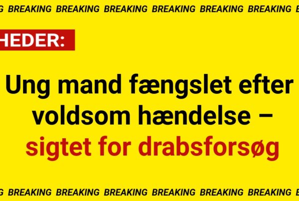 Ung mand fængslet efter voldsom hændelse ved letbanestation – sigtet for drabsforsøg