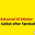 Advarsel til bilister: Vej helt lukket efter færdselsuheld