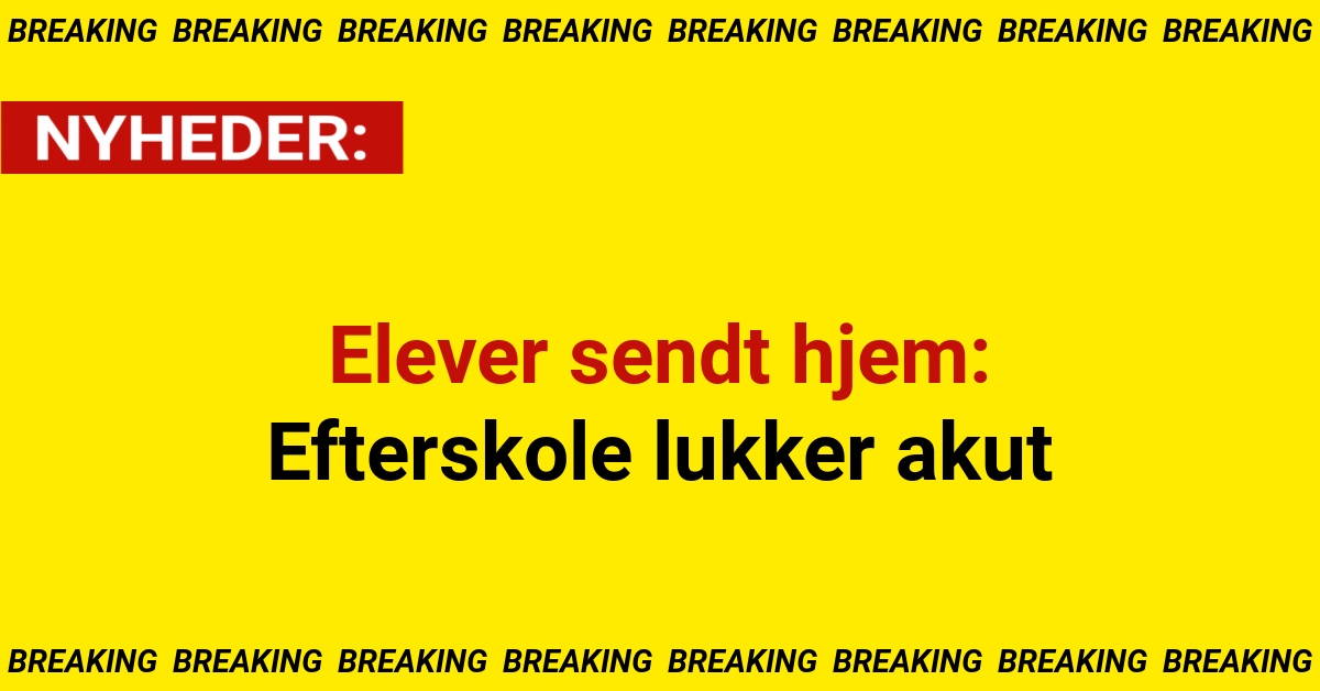 Elever sendt hjem: Efterskole lukker akut