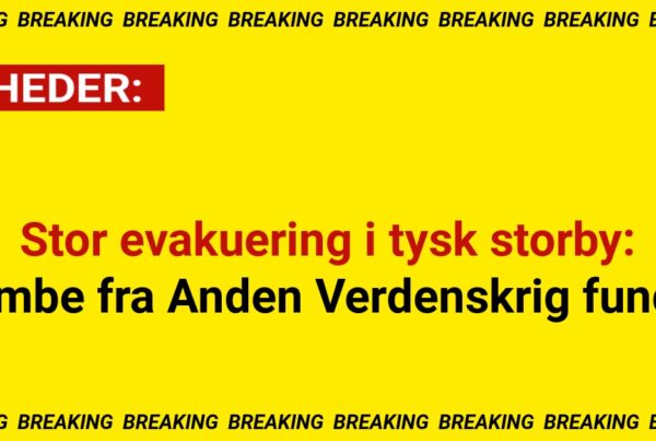 Stor evakuering i tysk storby: Bombe fra Anden Verdenskrig fundet