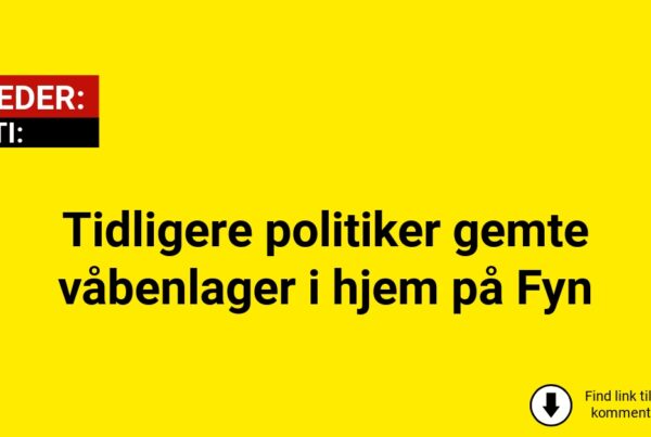 Tidligere politiker gemte våbenlager i hjem på Fyn