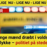 To unge mænd dræbt i voldsom ulykke – politiet på stedet
