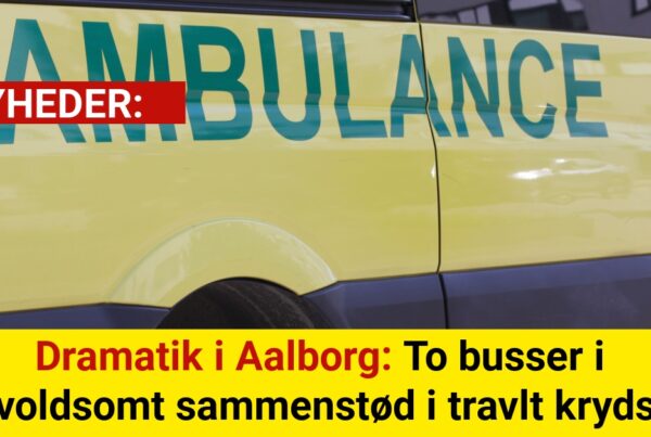 Dramatik i Aalborg: To busser i voldsomt sammenstød i travlt kryds