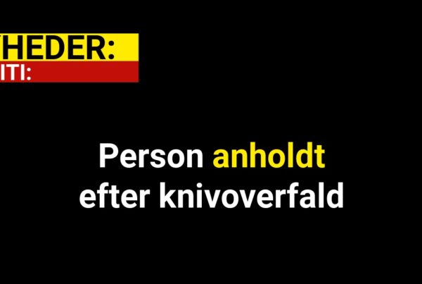 Person anholdt efter knivoverfald