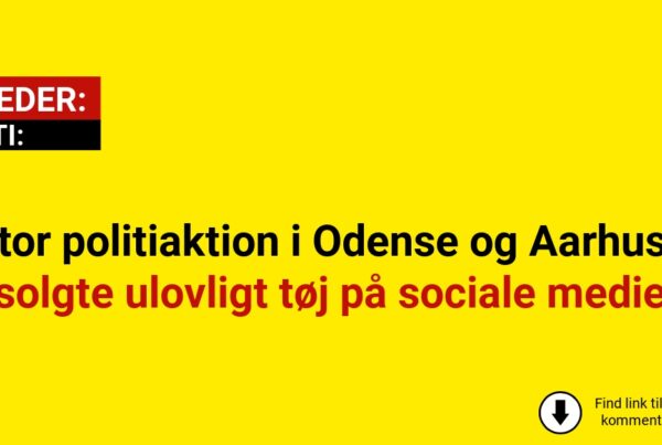 Stor politiaktion i Odense og Aarhus – solgte ulovligt tøj på sociale medier