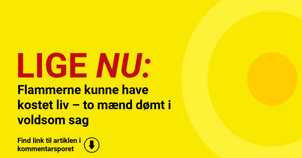 Flammerne kunne have kostet liv – to mænd dømt i voldsom sag