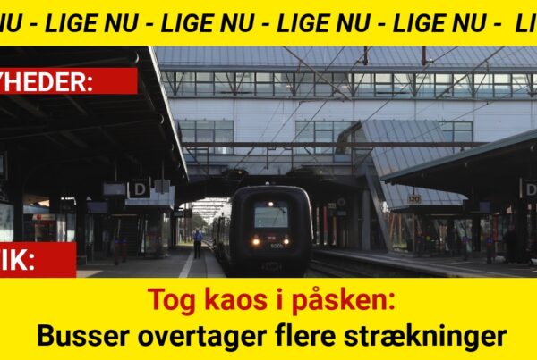 Tog kaos i påsken: Busser overtager flere strækninger