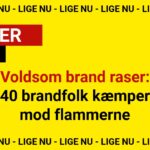 Voldsom brand raser: 40 brandfolk kæmper mod flammerne