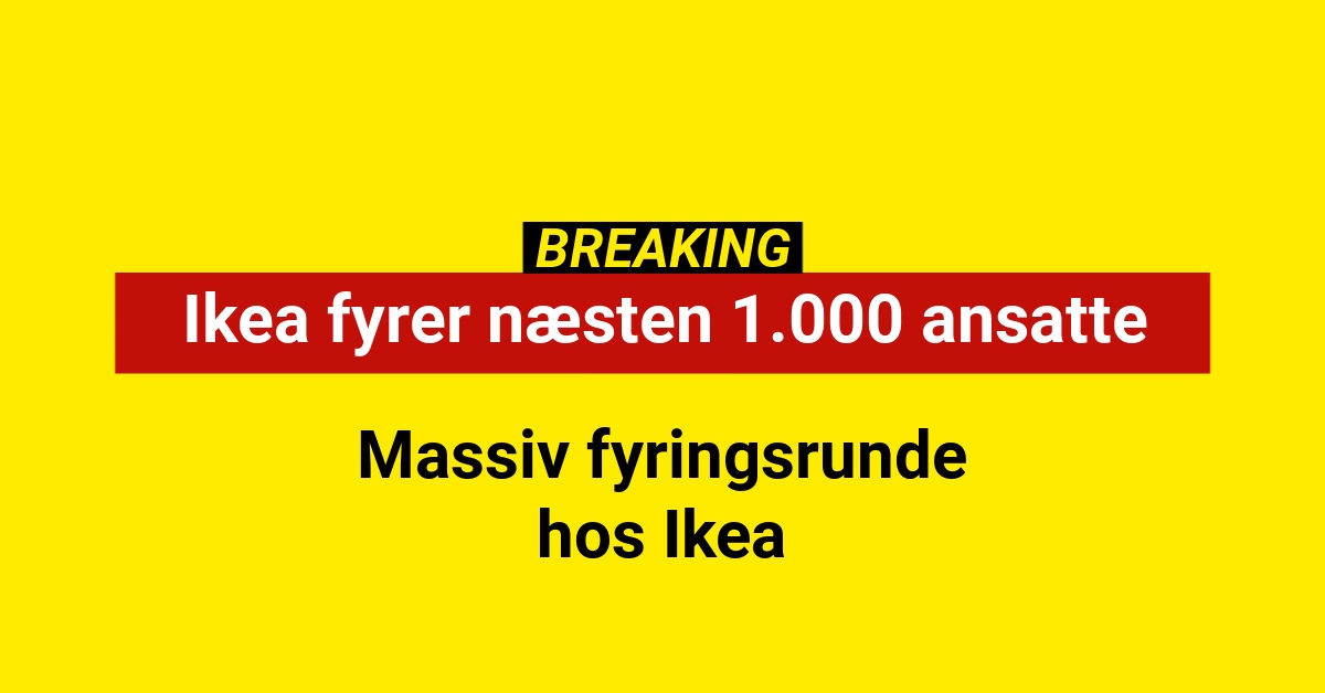 Ikea fyrer næsten 1.000 ansatte