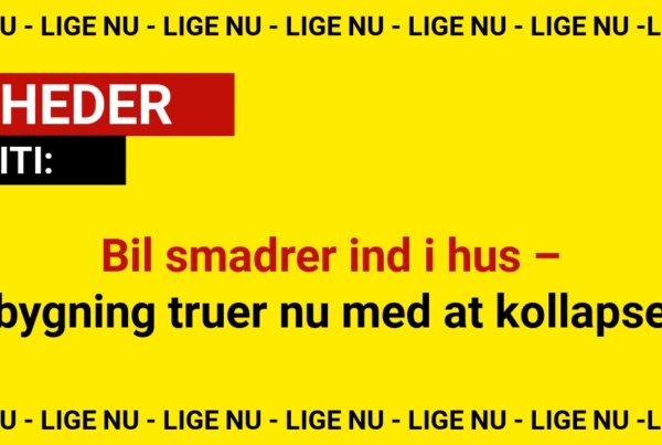 Bil smadrer ind i hus – bygning truer nu med at kollapse