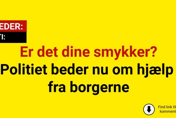 Er det dine smykker? Politiet beder nu om hjælp fra borgerne