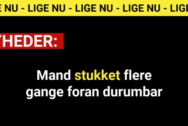 Mand stukket flere gange foran durumbar