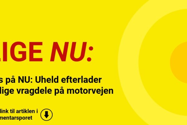 Pas på NU: Uheld efterlader farlige vragdele på motorvejen