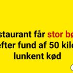 Restaurant får stor bøde efter fund af 50 kilo lunkent kød