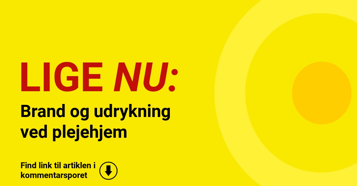 Brand og udrykning ved plejehjem