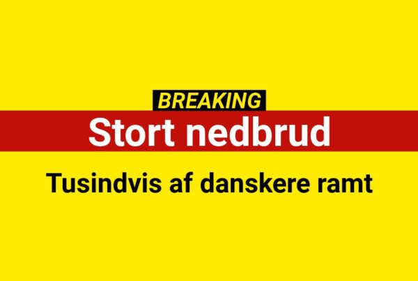 Stort nedbrud - Tusindvis af danskere ramt