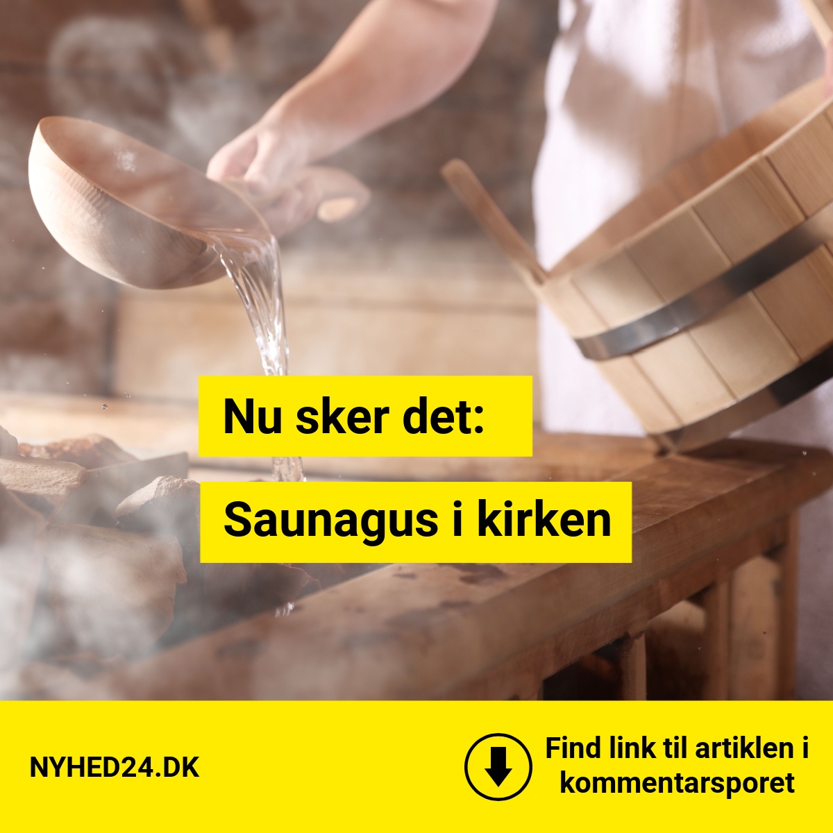 Nu kan du komme i sauna i kirken