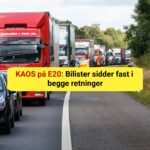 Advarsel til pendlere: Massiv kø på motorvej – det kan tage timer