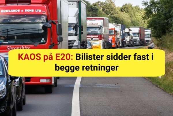 Advarsel til pendlere: Massiv kø på motorvej – det kan tage timer